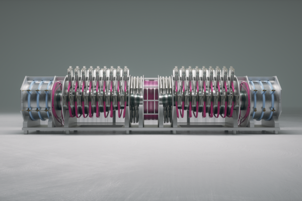 Prototype de réacteur de fusion nucléaire développé par Helion Energy, utilisant la technologie de fusion magnéto-inertielle pour produire de l'énergie propre.