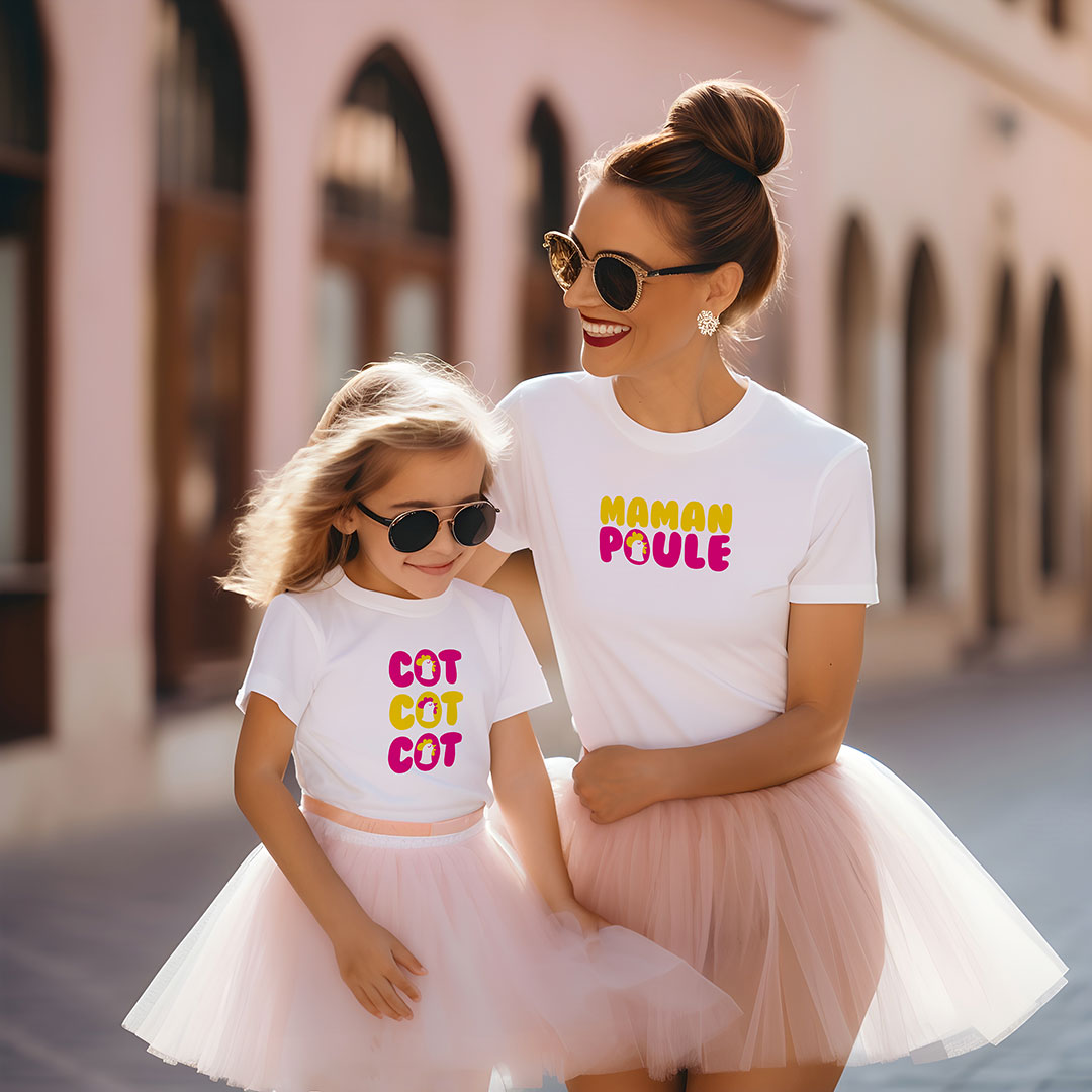 T-shirts "Cot-Cot-Cot" et "Maman Poule" par CD-MENTIEL Store