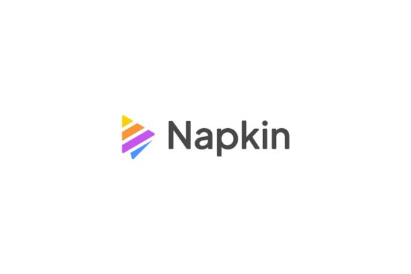 Logo officiel de Napkin.ai, une plateforme innovante de génération de visuels à partir de texte.