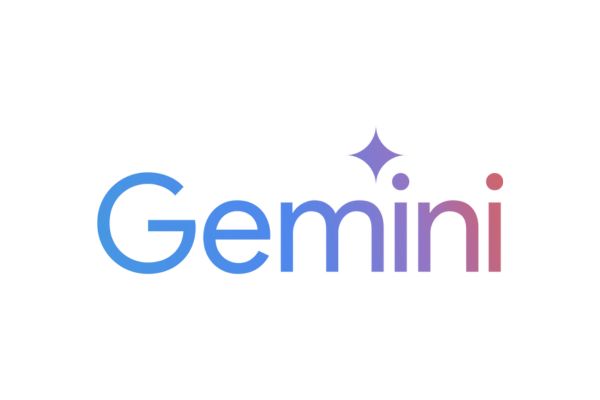 Logo officiel de Gemini IA avec un design minimaliste et des nuances bleues et violettes