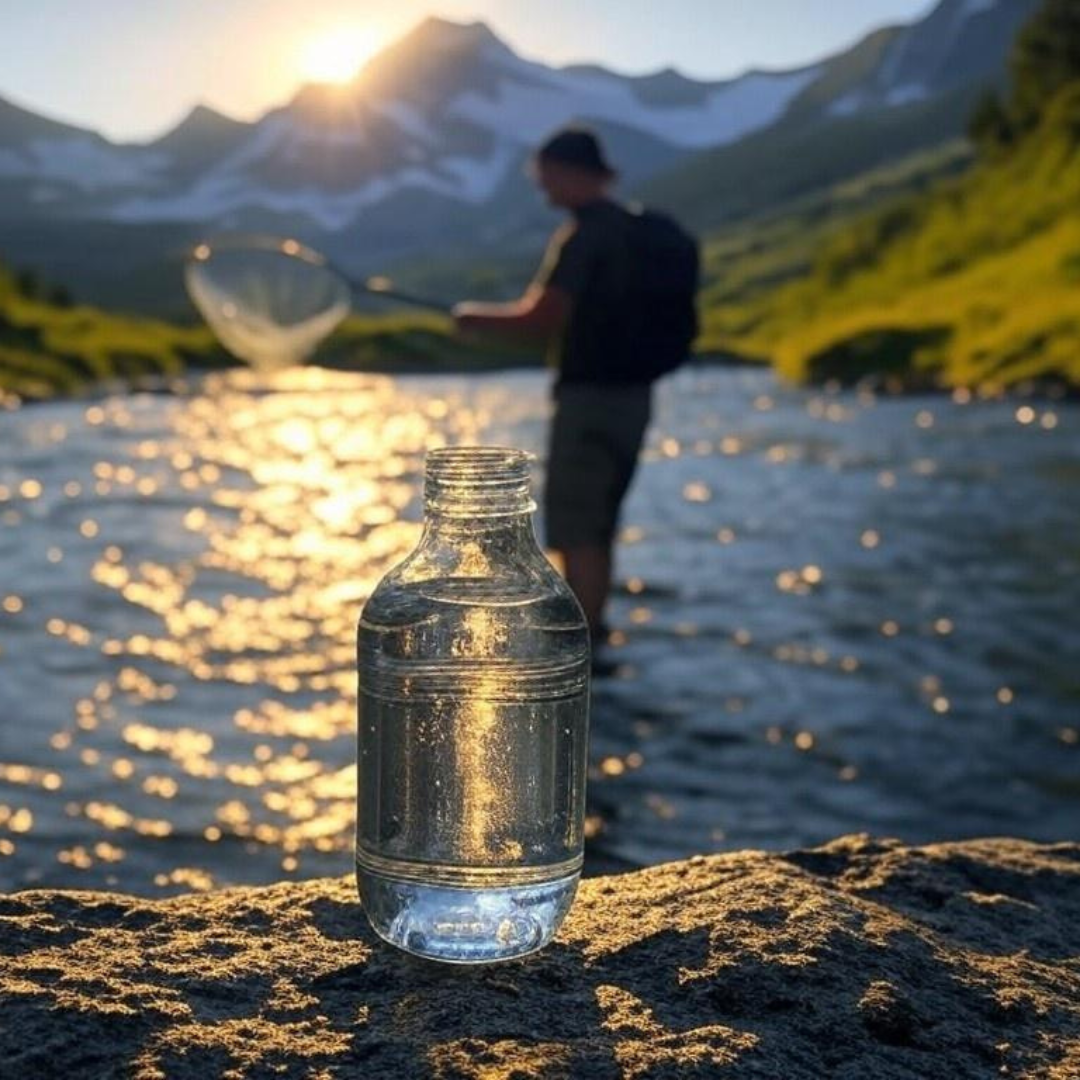 "L'eau de L'impossible" - La 1ère eau minérale naturelle au Monde, récoltée à l'épuisette dans les Pyrénées Française.